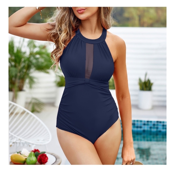 Tempt Me One Piece Tummy Control Swimwear Flattering High Waist. Size M - Picture 10 of 15